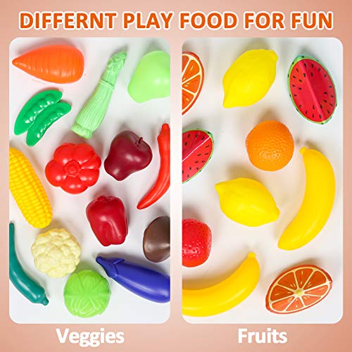 143Pcs Play Food Set with Storage Bag for Toddlers S168332