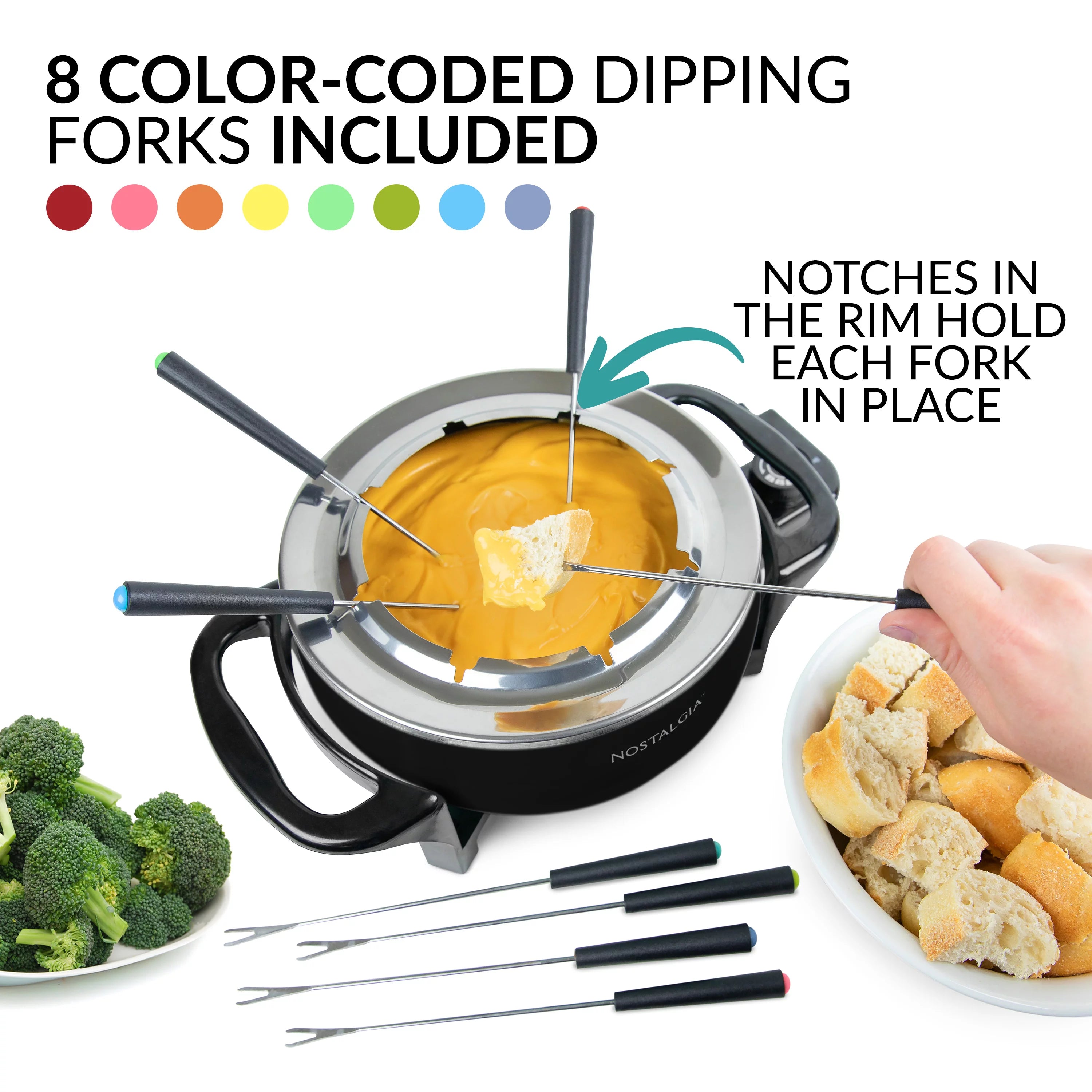 12-Cup Electric Fondue Pot, Black S249915