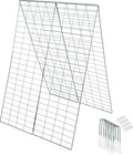 Foldable Cucumber Trellis (34 x 48 Inches) - Perfect for Climbing Plant Support Frame Such As Peas, Squash, Vines or Any Climbing Plants -Complete with 8 Securing Pegs