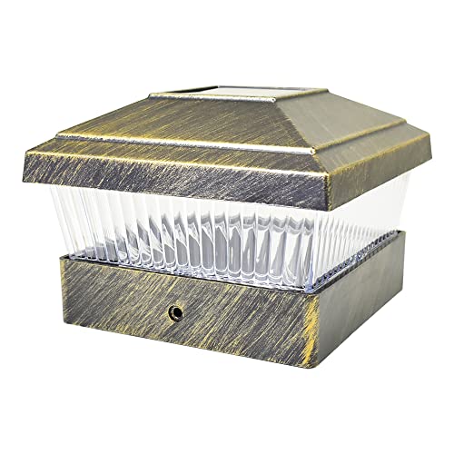 8 Pack White Outdoor Solar LED Post Cap Light for Deck Fence Garden K392618