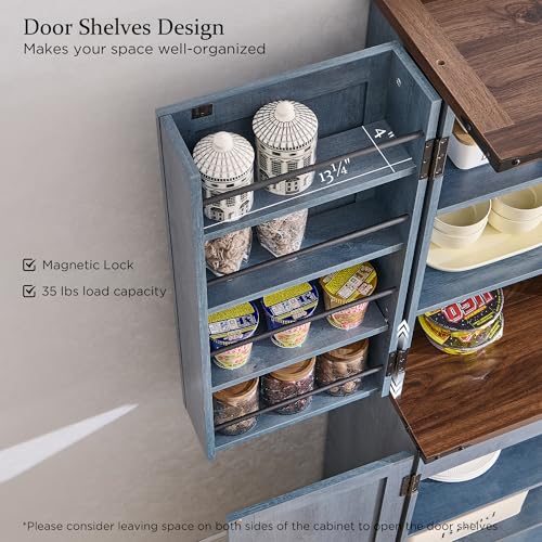 Farmhouse Storage Cabinet with Barn Doors and Adjustable Shelves X3170