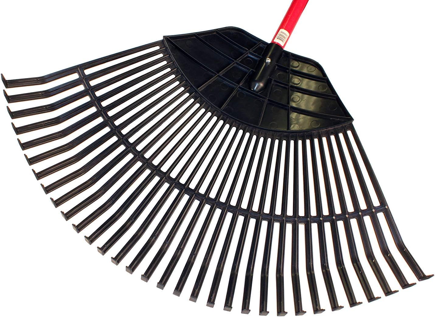 Poly Lawn and Leaf Rake with Fiberglass Handle, 31-Inch P713