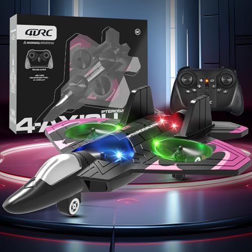 Foam Remote Control Airplane Fighter Jet with Lights for Kids Adults H4069