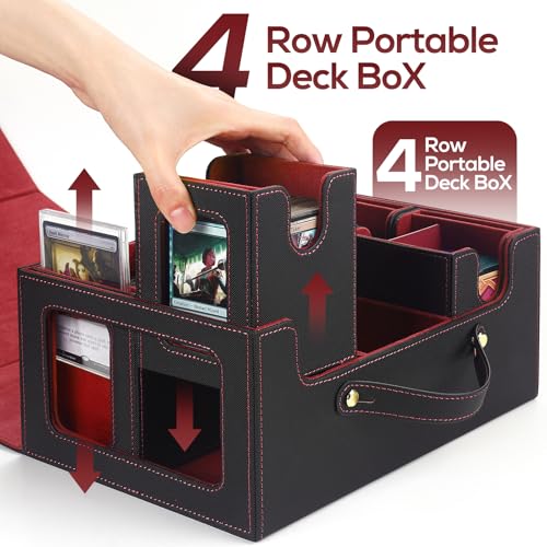 Card Storage Box with Dividers for TCG Sports Cards S2798