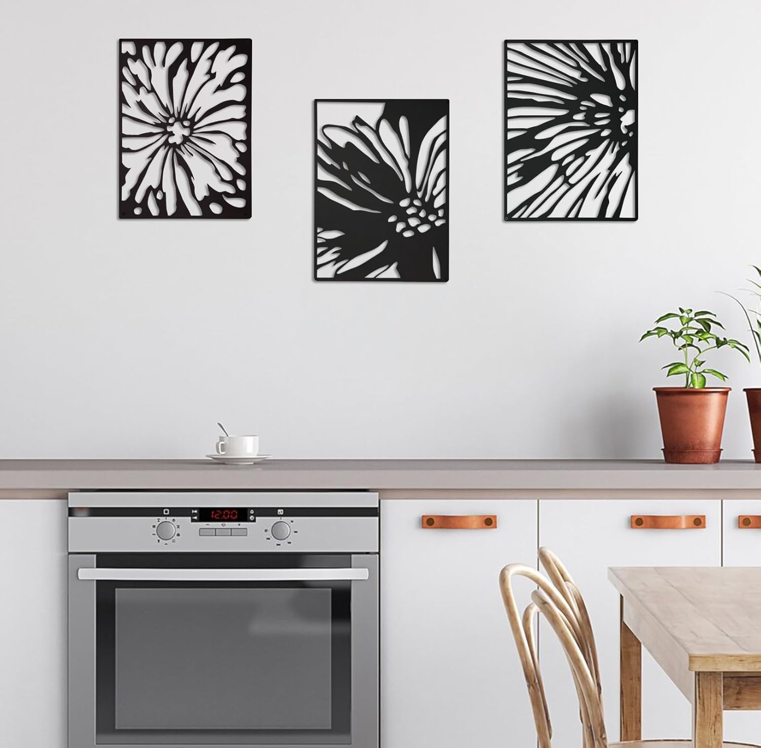 Metal Wall Art Decor, 16" Modern Abstract Wall Decor for Living Room Bedroom V142294