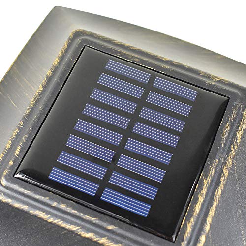 12 Pack Solar Post Light Deck Cap Square Outdoor Garden Fence M7032