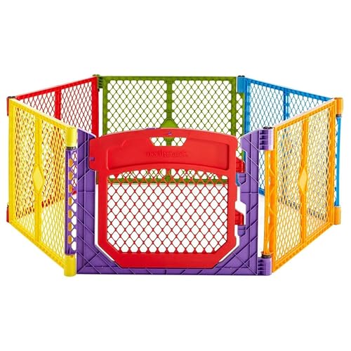 6 Panel Free Standing Play Yard, Indoor or Outdoor Baby Playpen, 26" Tall L806