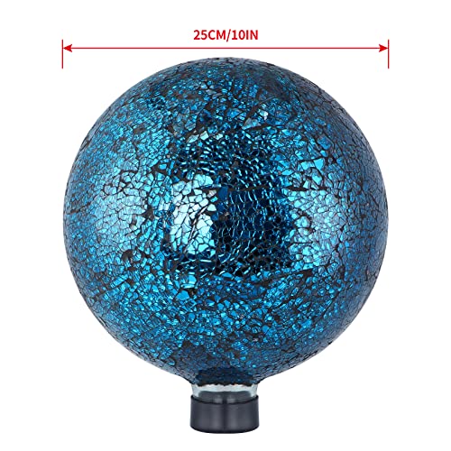 10-Inch Glass Gazing Ball for Garden Outdoor Decor B323