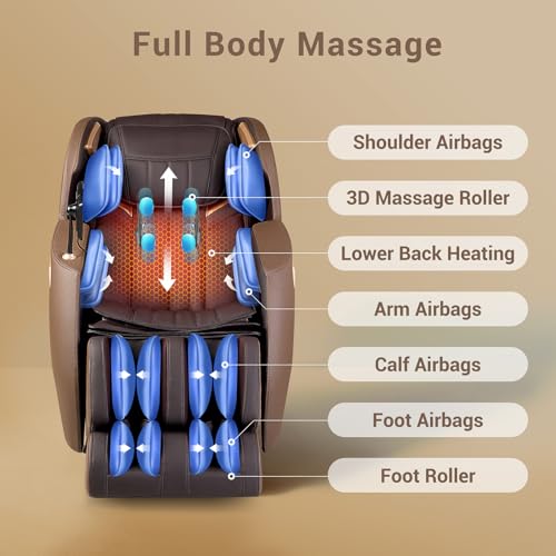 Full Body Massage Chair with Heat, Zero Gravity Recliner M980971