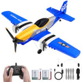 RC Plane 3-Channel 2.4GHZ RC Airplane, P51D Mustang Fighter with 2 Batteries, KF602 Remote Control Plane Gyroscopes Stabilization System Easy to Fly Suitable for Beginners, Kids, Adults