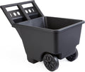 Mighty Tuff Yard Cart, Heavy Duty Wheeled Large Capacity Cart, 4.5 Cubic Feet, 200-pound Capacity Black