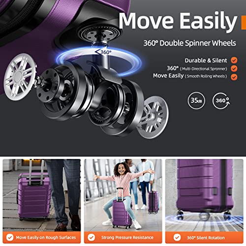 Expandable Luggage Set with TSA Lock A418040