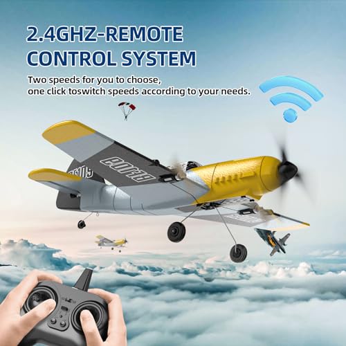 RC Plane 3 Channel Remote Control Airplane Fighter Toy with 2 Batteries Y20067