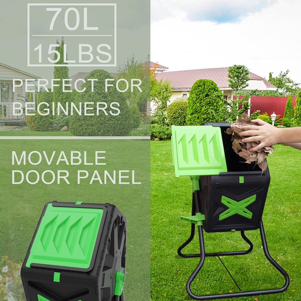 Tumbling Compost Bin 18.5 Gallon Y342