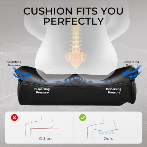 Gaming Chair with Lumbar Support and Footrest, PU Leather, Black E8234