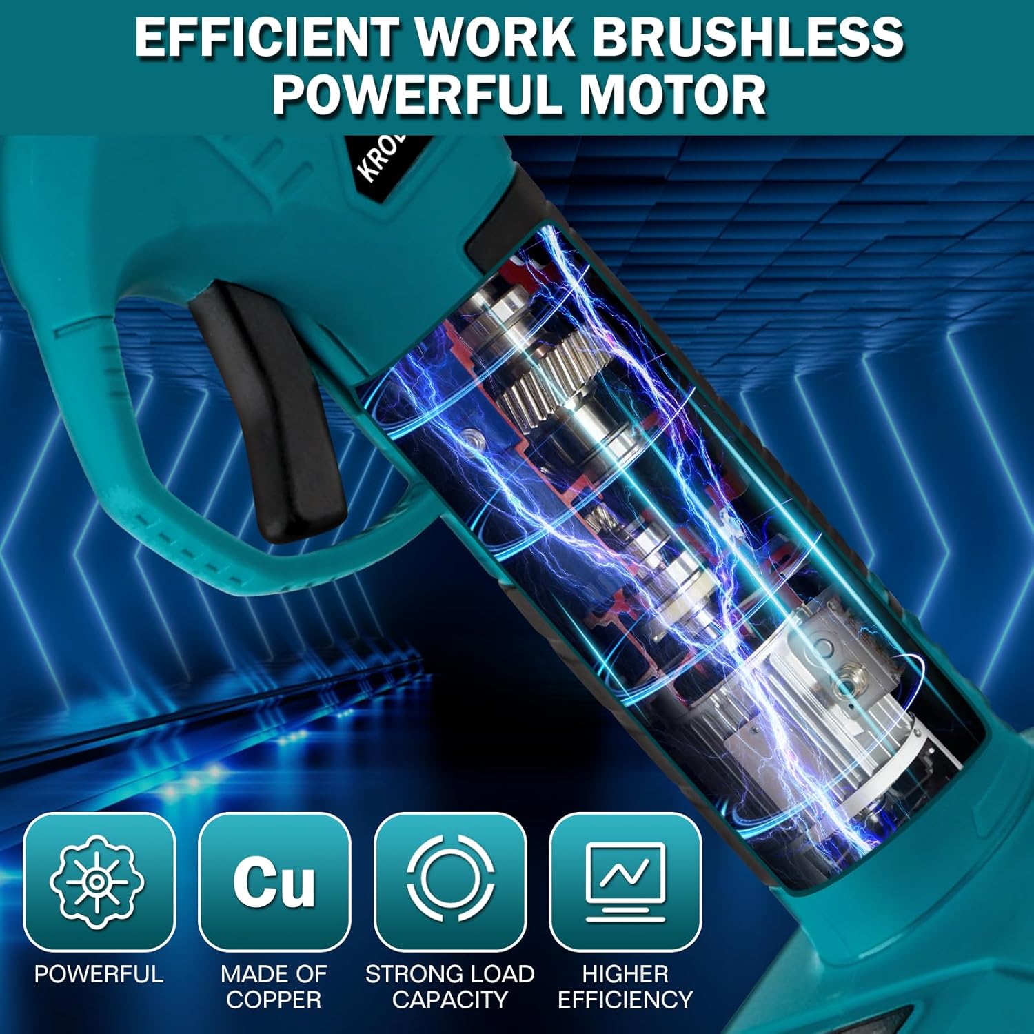 Cordless Electric Pruning Shears with 2 Rechargeable Batteries and 3 Blades, 25mm Cutting Diameter S93515