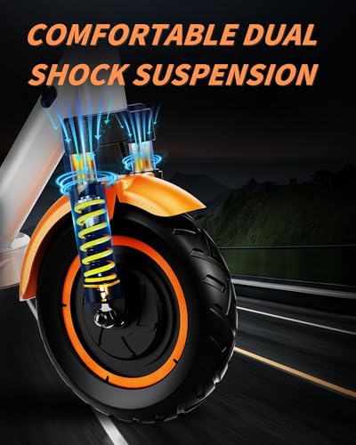 Electric Scooter for Adults, 500W Motor, Folding with Dual Suspension D383