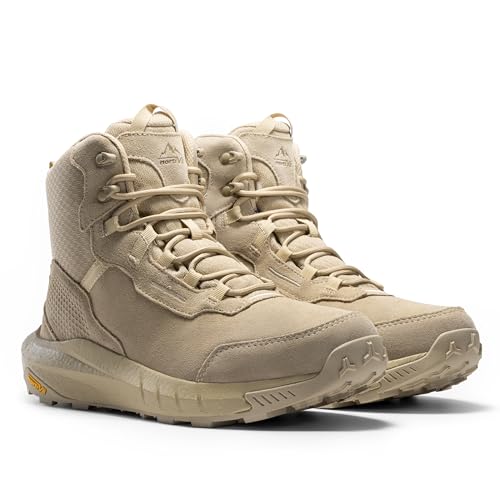 Men's Waterproof Tactical Work Boots Lightweight Leather Non-Slip Hiking P869327
