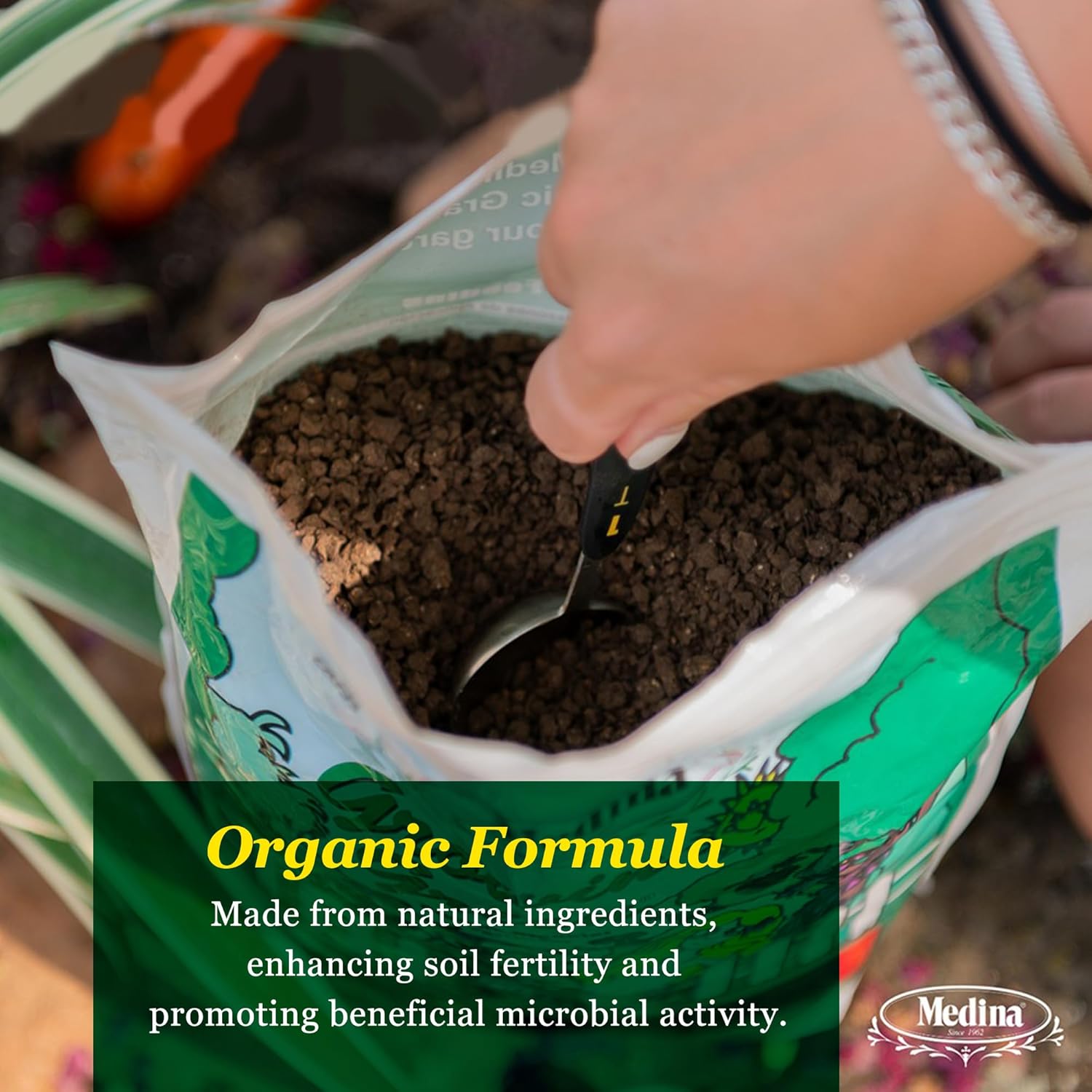 Organic Granular Fertilizer 5 lb Bag for Gardens and Lawns E5767