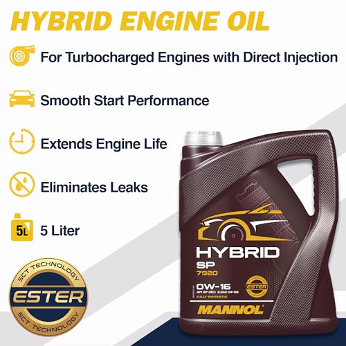 0W-16 Bi-Synthetic Engine Oil for Modern Gasoline Engines, 1L K526