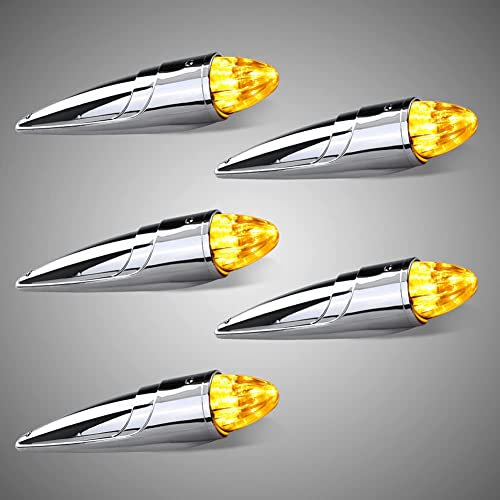 Cab Marker Light 17 LED Amber Roof Running Lights Waterproof for Heavy Duty Truck V6184