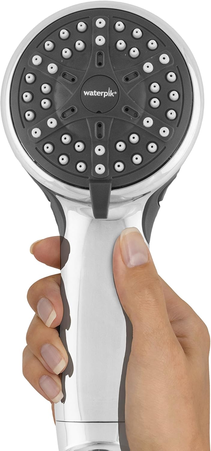 Handheld Shower Head Low Flow Water Saving 1.6 GPM, 4 Spray Modes, Chrome Finish C3700
