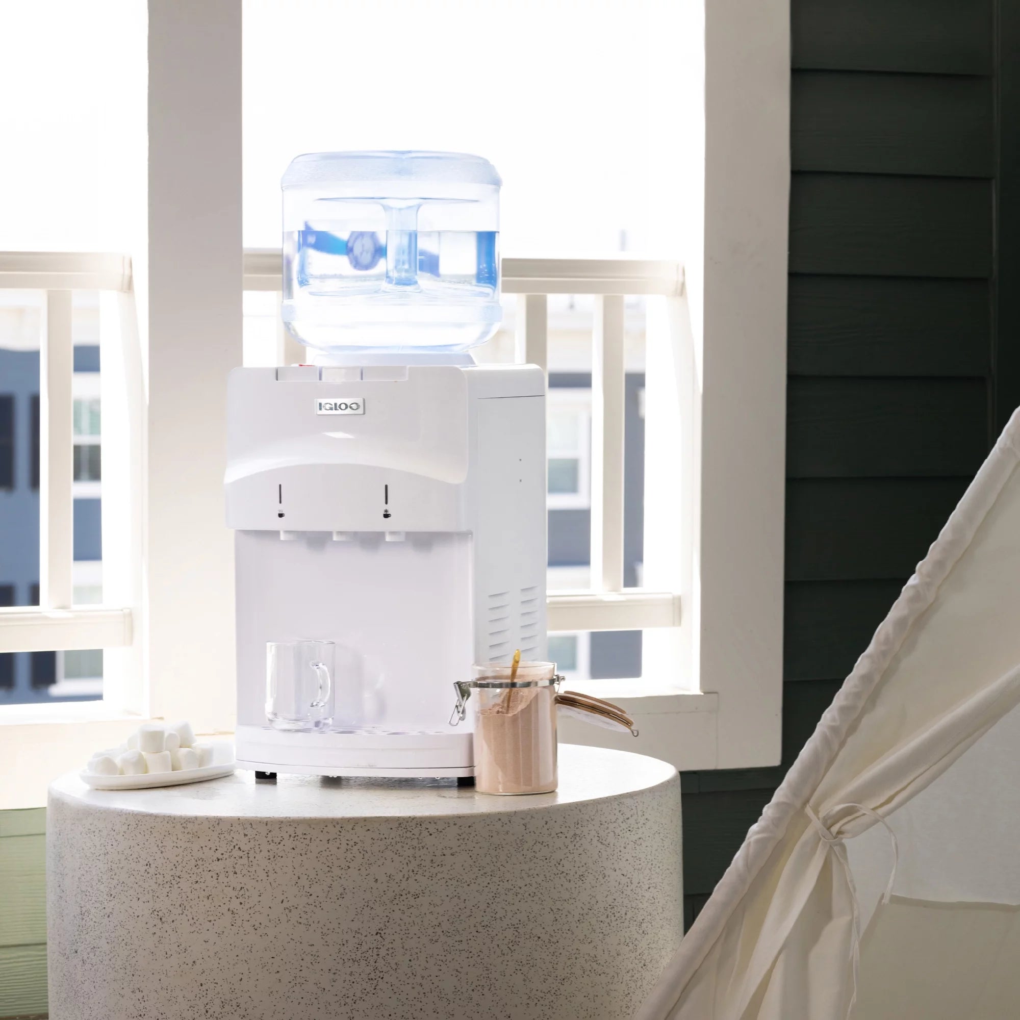Countertop Hot and Cold Water Dispenser, White T8176