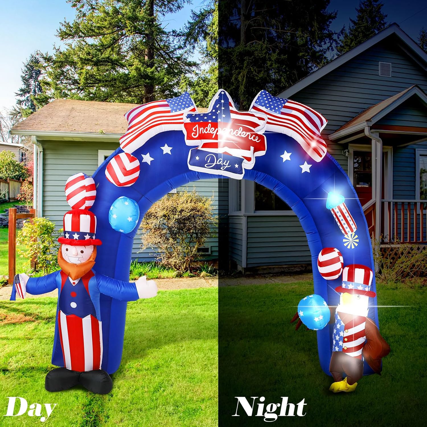 4th of July Inflatable Arch Outdoor Patriotic Party Decoration W239