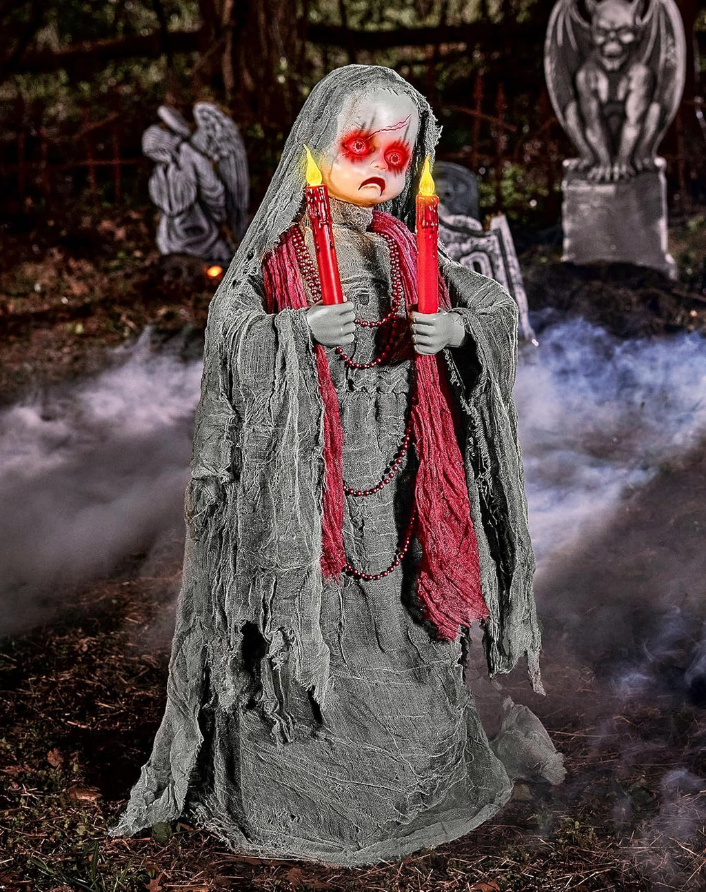 Grave Watcher Animatronic with Light Up LEDs and Motion S45764