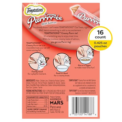 Creamy Puree Lickable Cat Treats, 0.42 oz Tubes, 48 Count Y26330