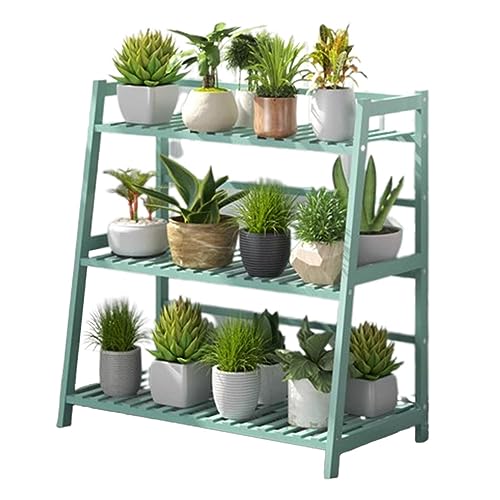 3 Tiers Wood Plant Stand Rectangular Ladder Flower Pots Outdoor Indoor Plant Display Rack Heavy Duty Utility Storage Organizer Rack For Home Garden Pa