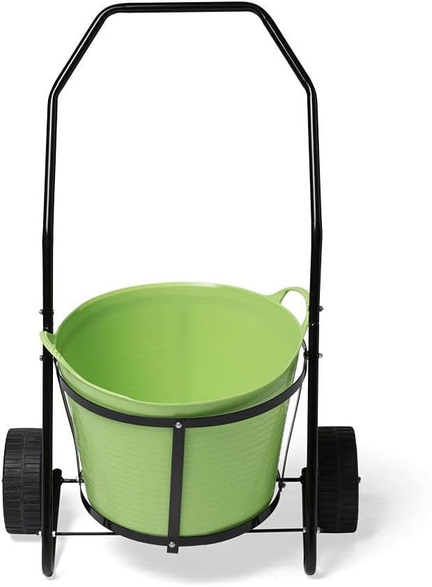 Garden Cart with 11 Gallon Tubtrugs, Multi-Purpose Mobile Gardening Caddy F1471