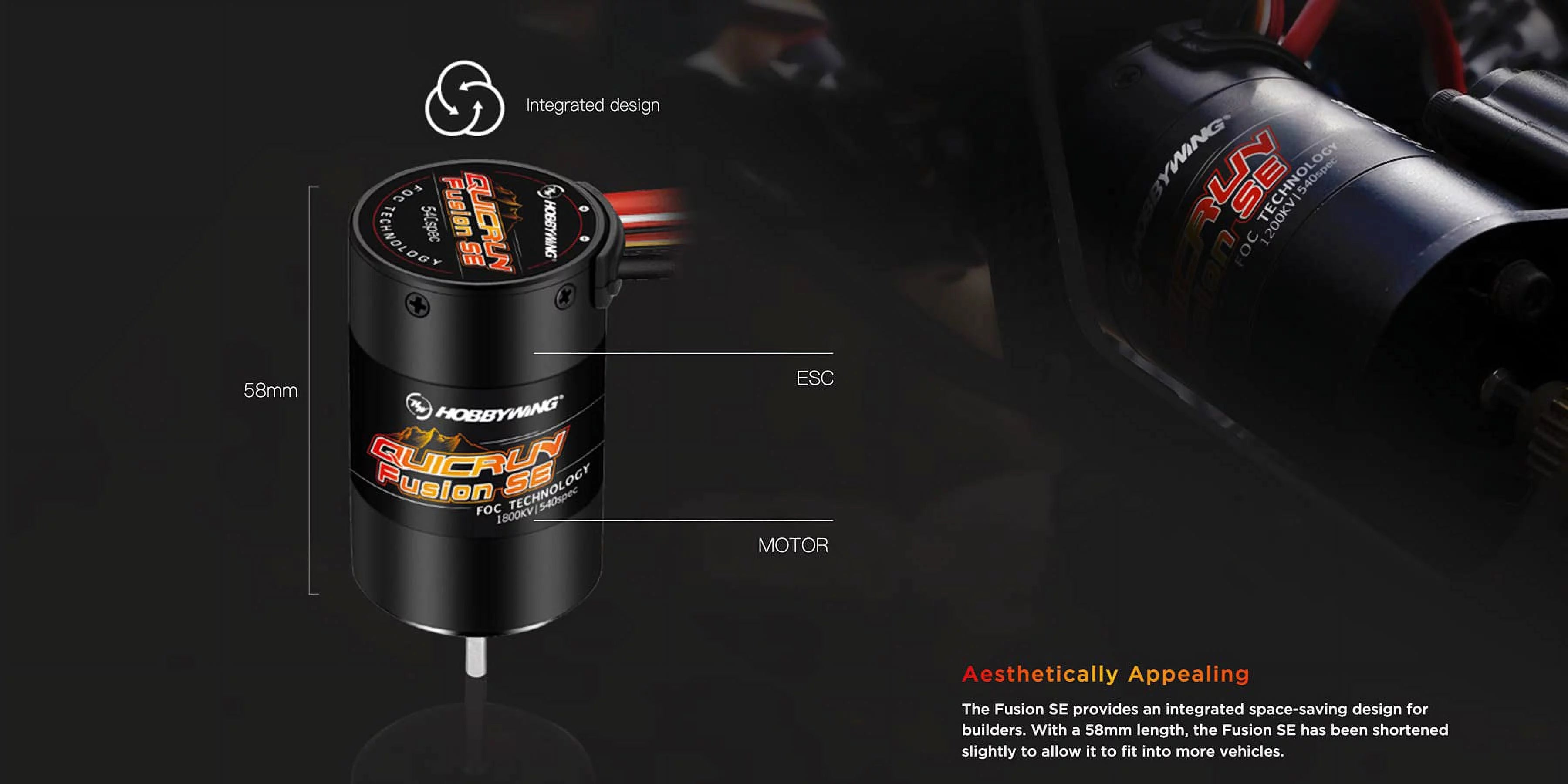 Quicrun Fusion SE 1800KV Crawler 540 Motor H93217
