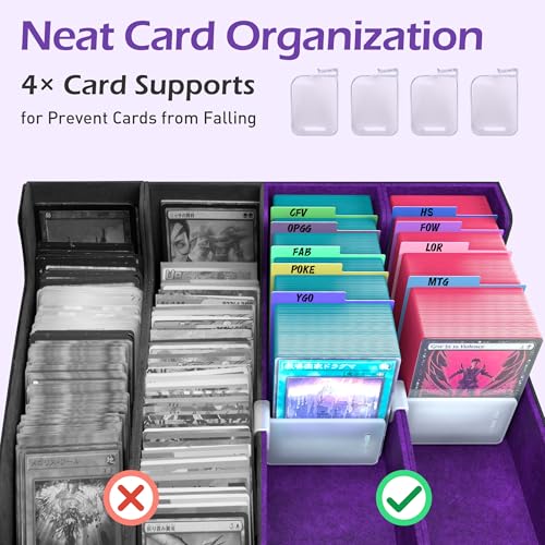 Trading Card Storage Box with 50 Sleeves and 24 Dividers G3044