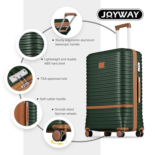 Expandable Carry-On Luggage Set, Lightweight Hard Shell 20 Inch with Spinner Wheels M12570