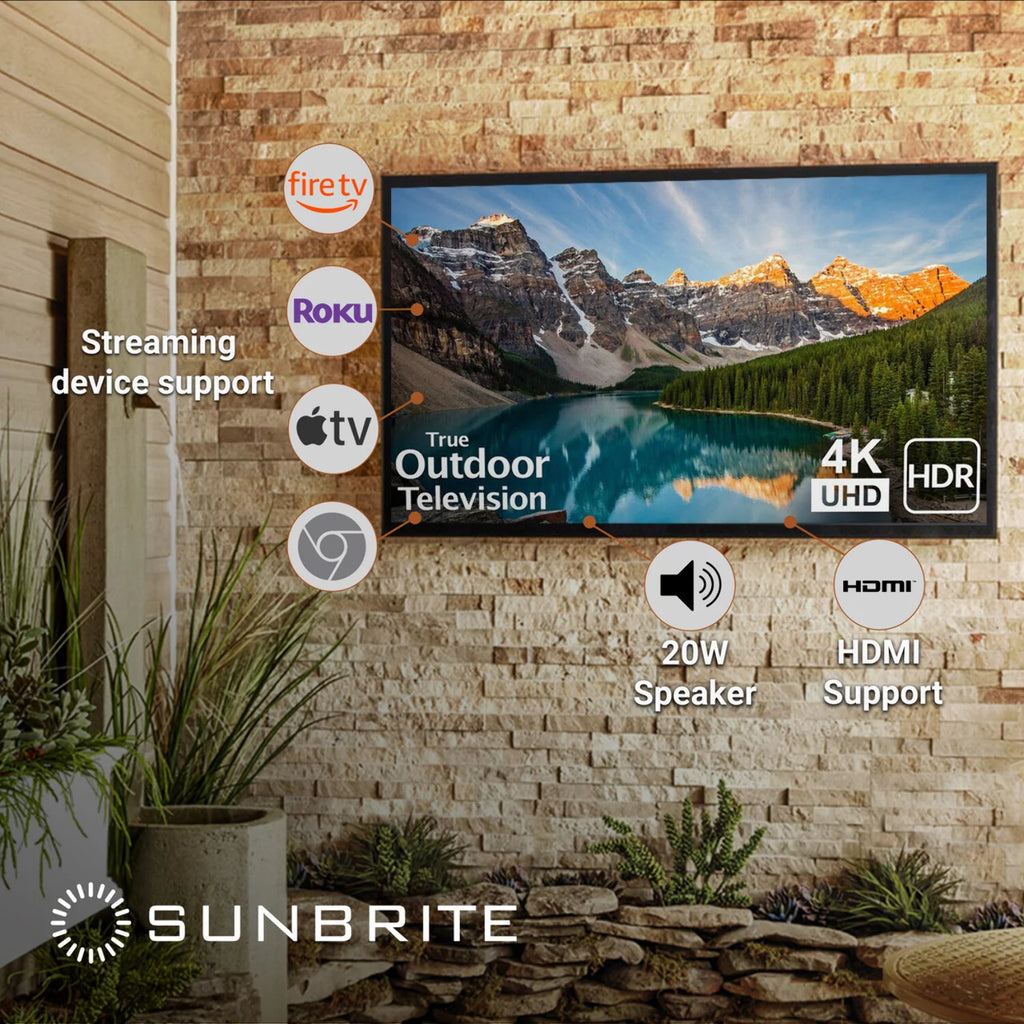 43-inch Full Shade Outdoor TV 4K Ultra HD HDR LED Weatherproof Television H55375