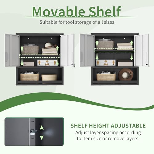 Rolling Tool Storage Cabinet with 4 Drawer and Locking Door U282375