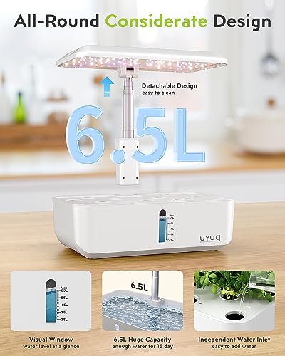 Hydroponics Growing System Indoor Garden with LED Grow Light, 12 Pods J571695