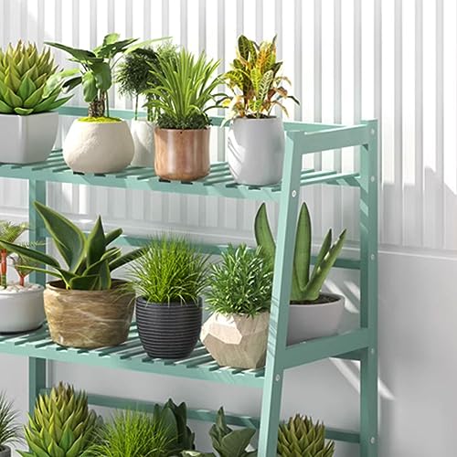 Wood Plant Stand Ladder Flower Pot Display Rack E67085