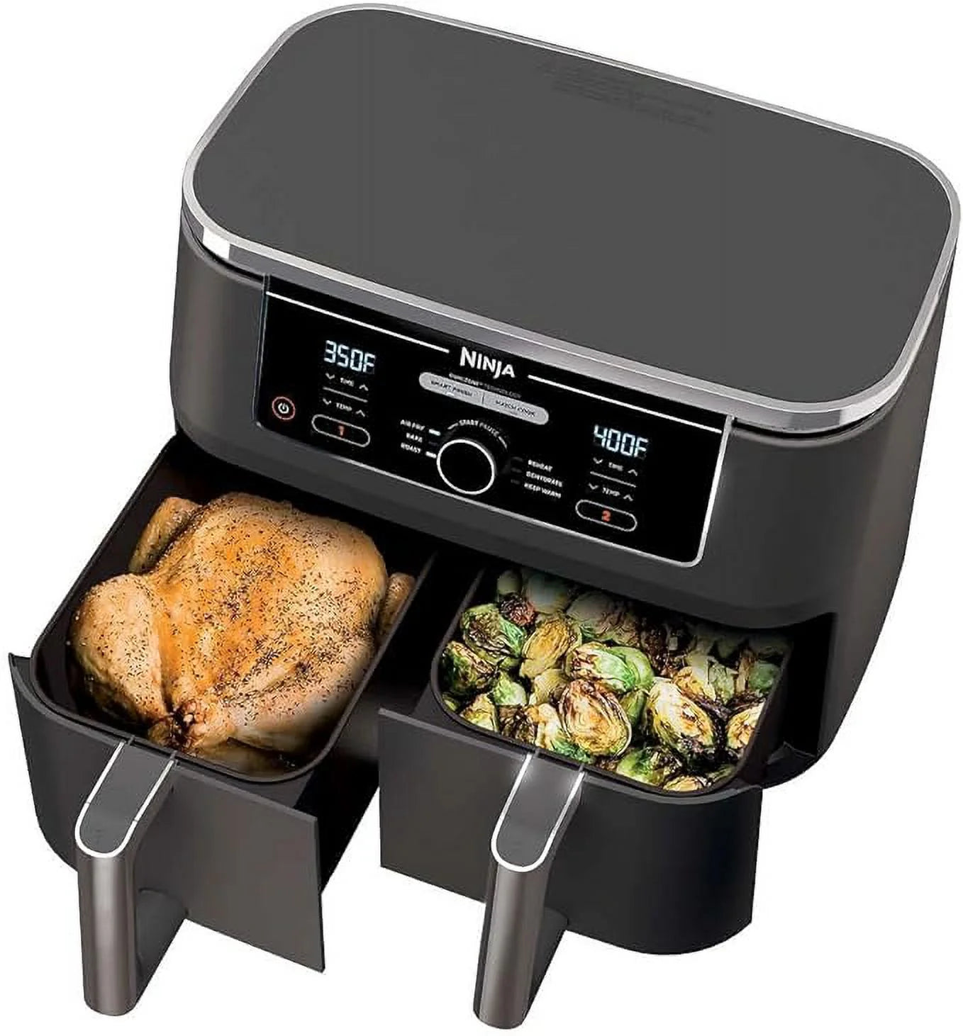 10qt XL 2-Basket Air Fryer with DualZone Technology Y9449