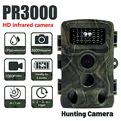 Mini Trail Camera 2-Pack, 36MP 1080P, Night Vision, Motion Activated C6718