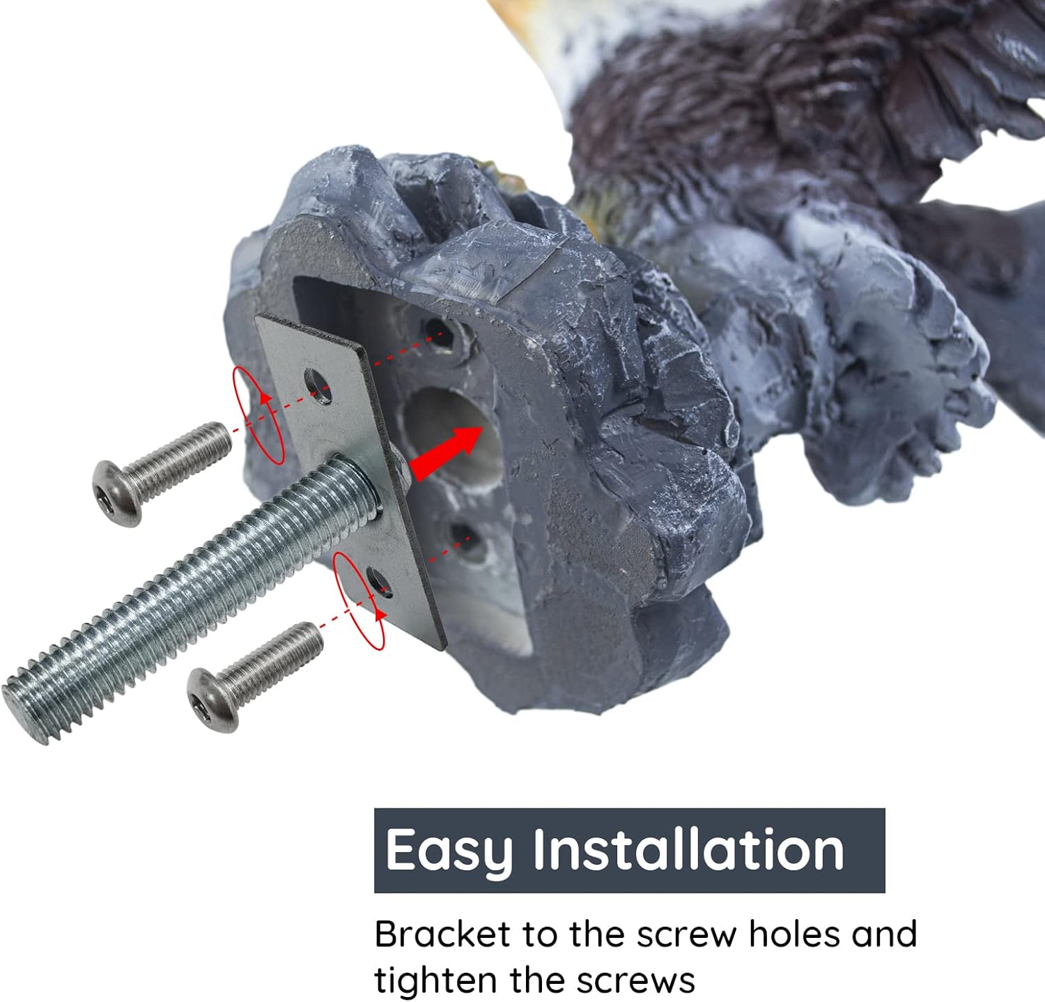 Eagle Flagpole Topper Outdoor Waterproof 10.62 Inch O640