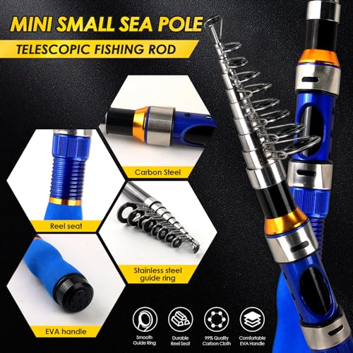 Telescopic Fishing Rod and Reel Combo with Carry Bag U110