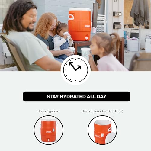 Insulated 5 & 10 Gallon Water Cooler Dispenser with Spout U938