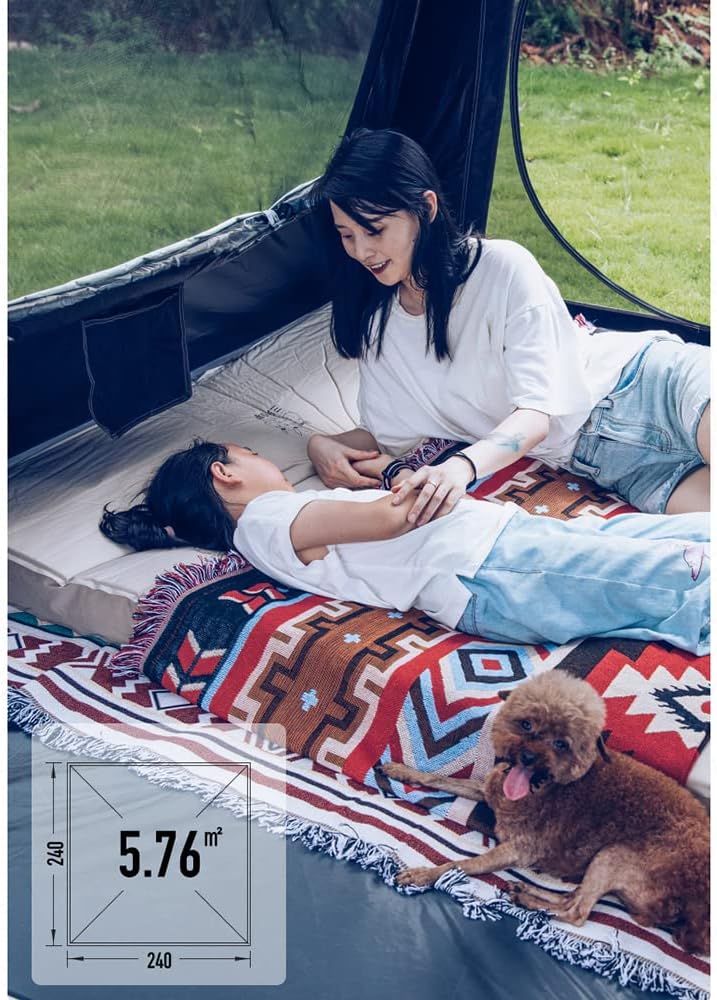 Pop Up Tent for 3-4 Person, Waterproof Family Cabin Tent for Camping P439