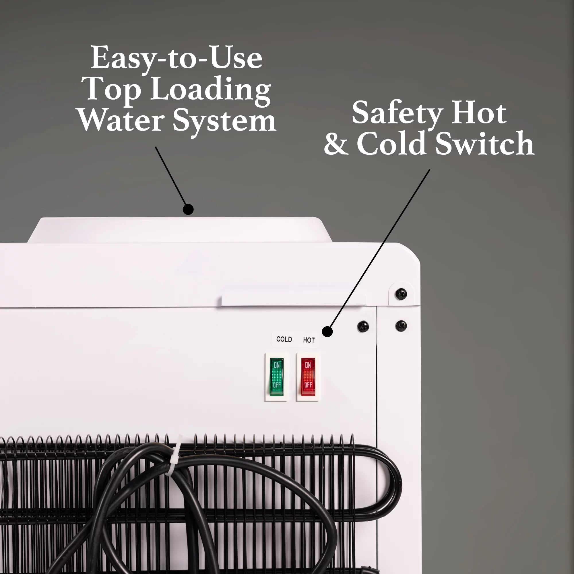 Countertop Hot and Cold Water Dispenser, White T8176