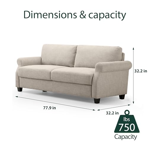 Loveseat Sofa, Tool-Free Assembly, Beige S263