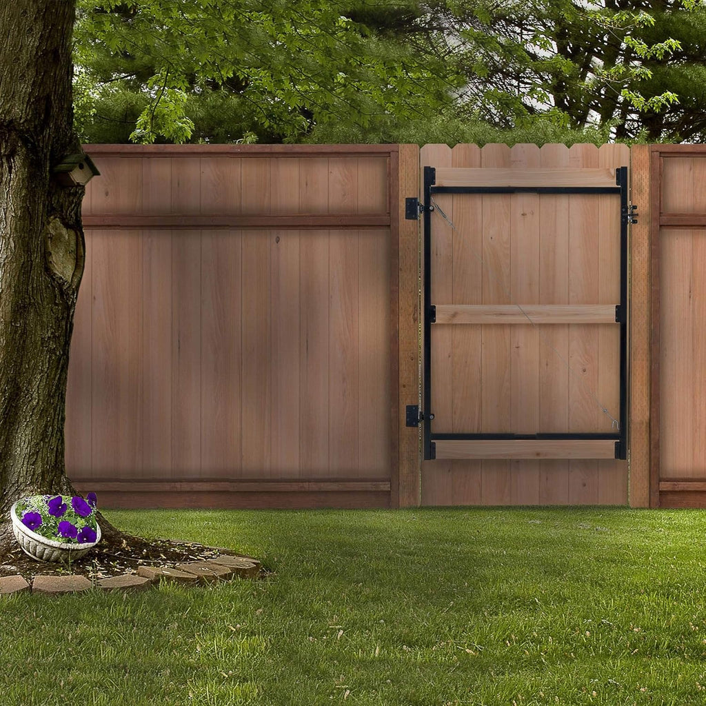 Adjustable Steel Frame Gate for Doorway and Driveway, 60-96 Inches Wide, 6 Inches High, 3 Pack H34525