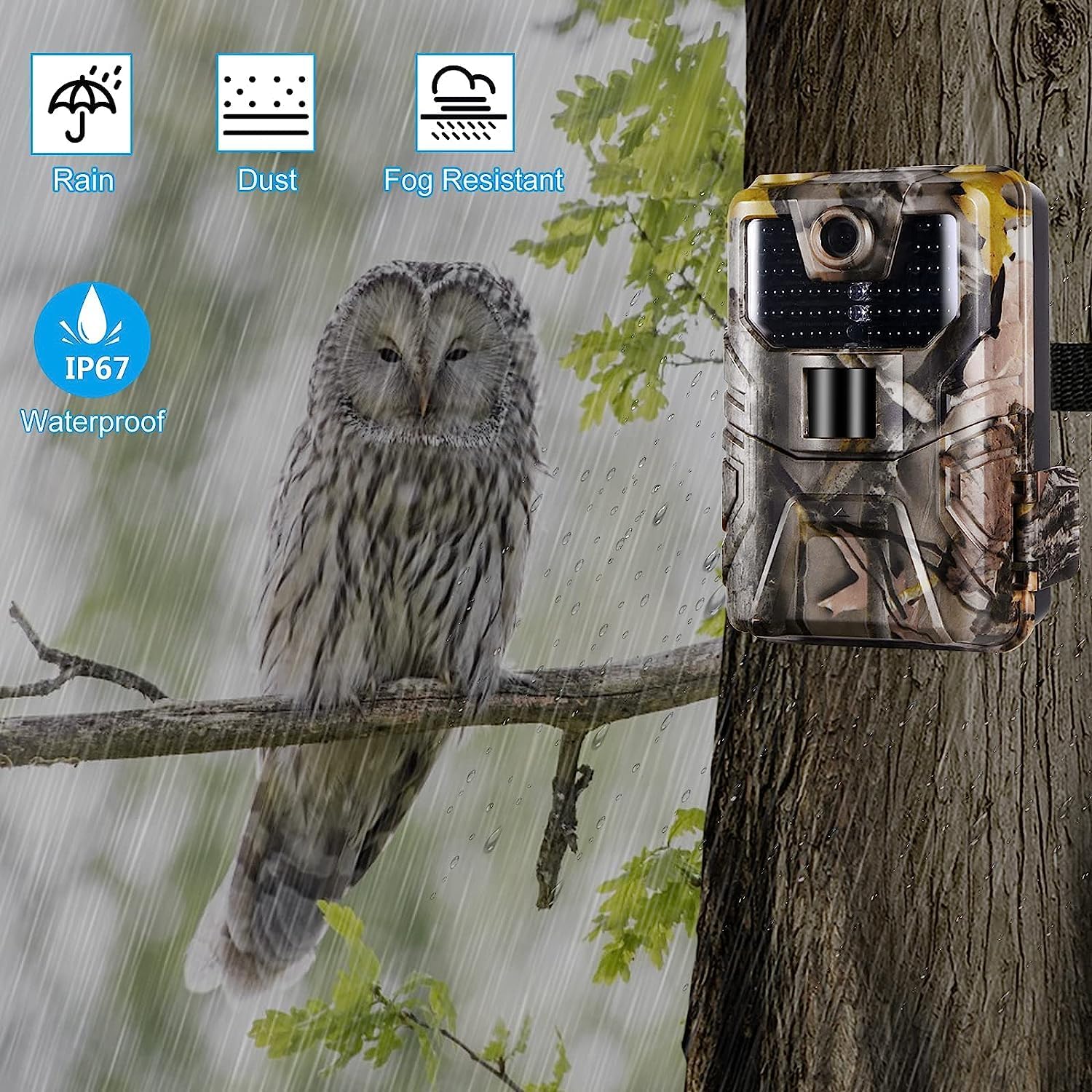 Trail Camera with Night Vision, Motion Activated, Waterproof B4862