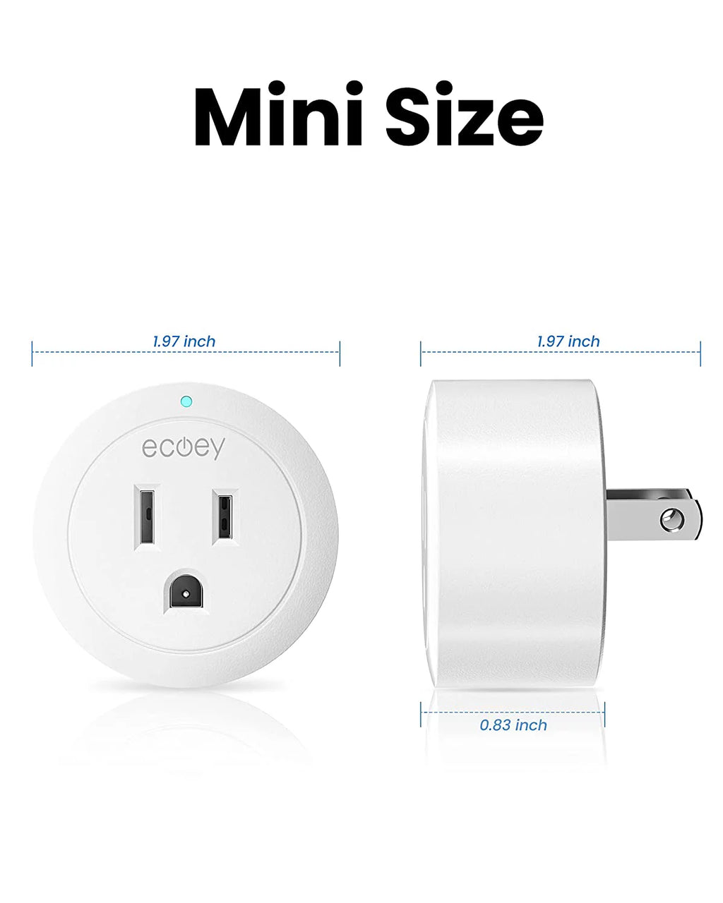 Smart Plug Wi-Fi Outlet with Timing and Voice Control, 6 Pack P41304